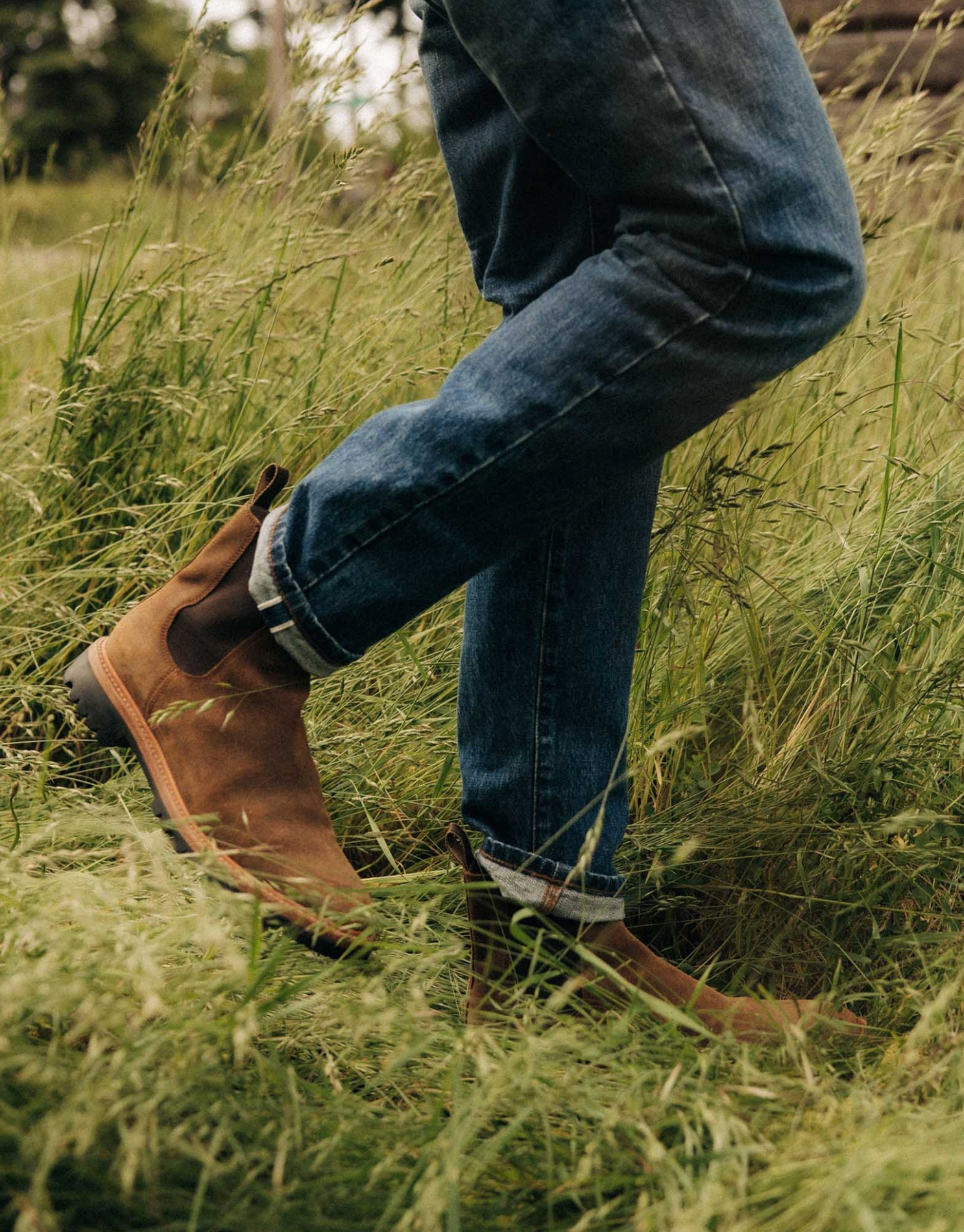 Taylor Stitch- The Slim Jean in Mid Wash Organic Selvedge