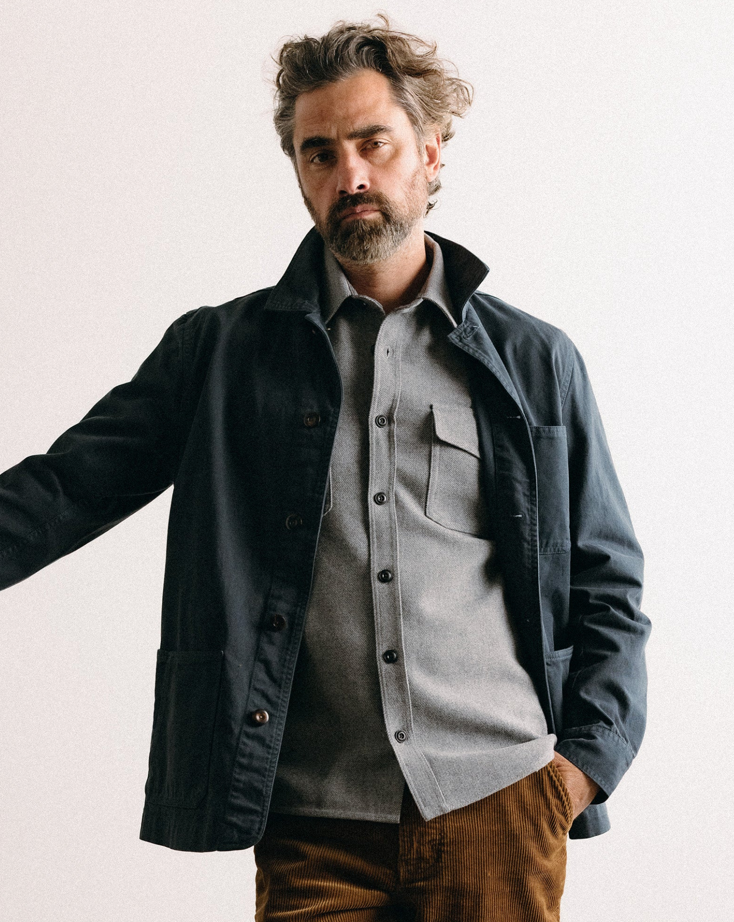 極美品 USA製 ハリスツイード生地 テイラースティッチ Ojai Jacket Taylor Stitch- The Ojai Jacket in Organic Navy Foundation Twill