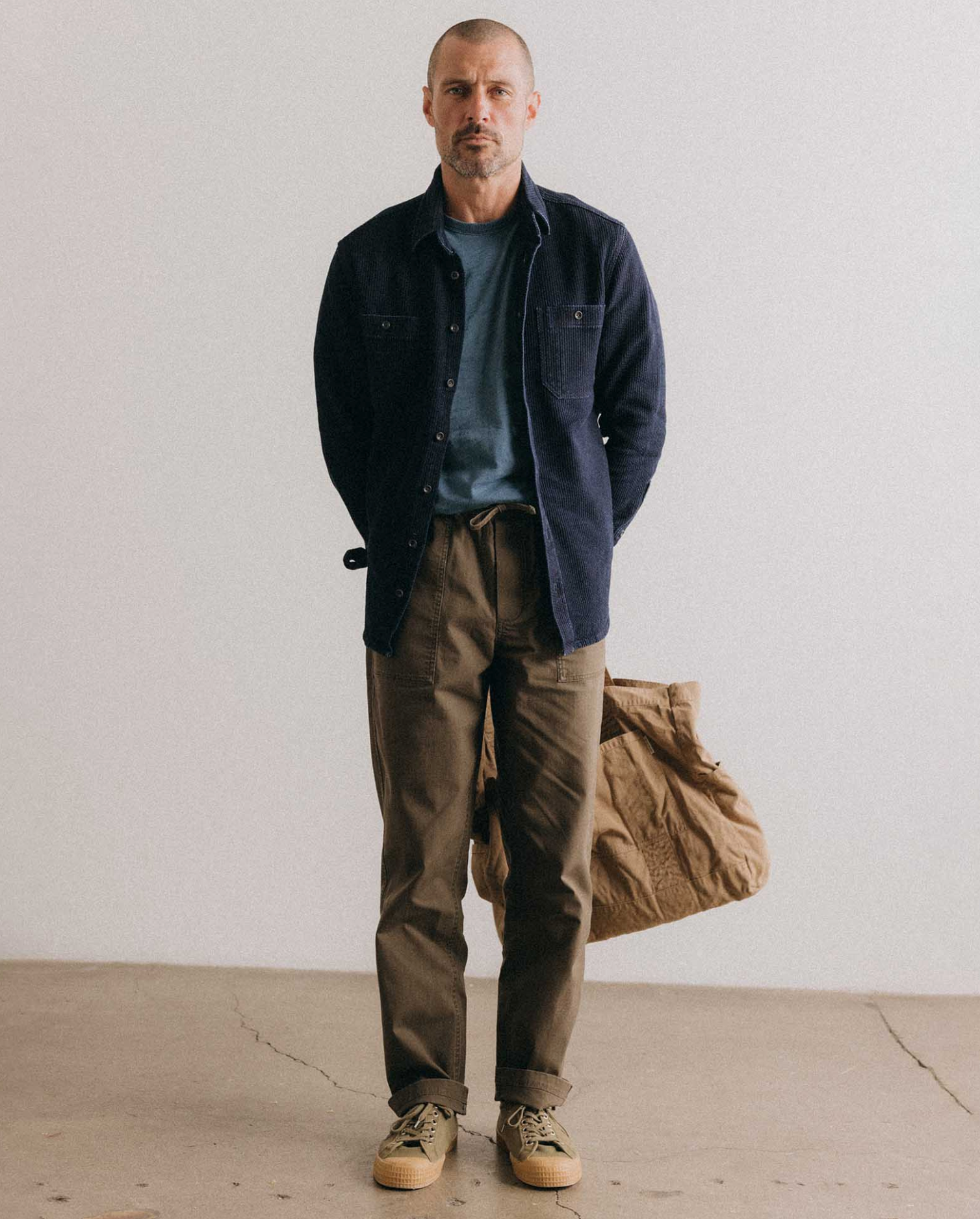 Taylor Stitch-The Breakwater Pant in Mushroom Ripstop