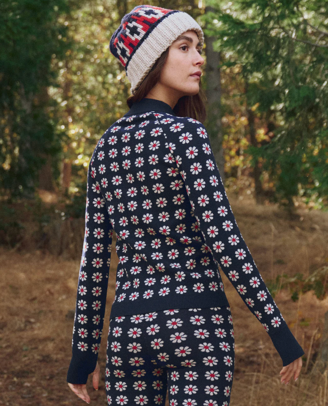 The Great Outdoors. The Merino Quarter Zip in Frosted Daisy