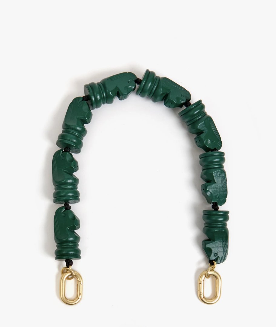 Clare V. Shortie Strap Knights in Evergreen