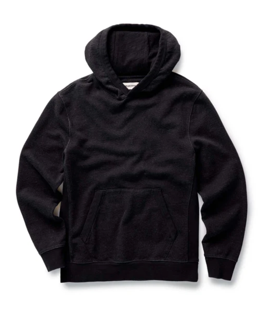 Taylor Stitch- The Sunset Hoodie in Black Indigo