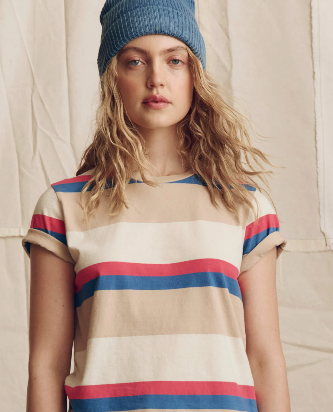 The Great. Little Tee in Study Hall Stripe
