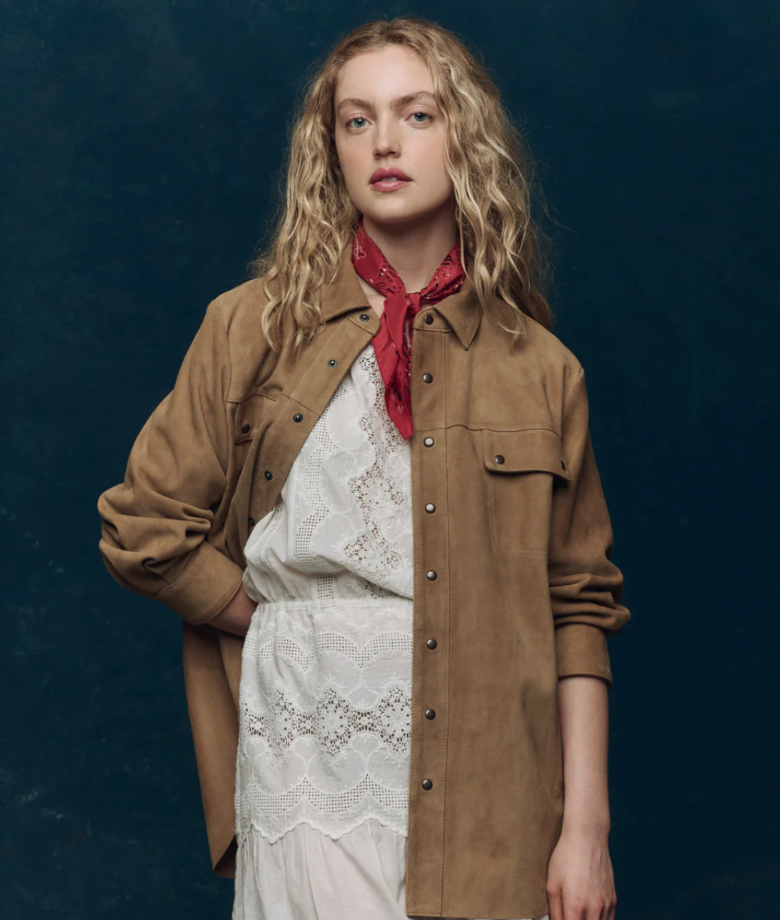 The Great. Suede Traveler Jacket