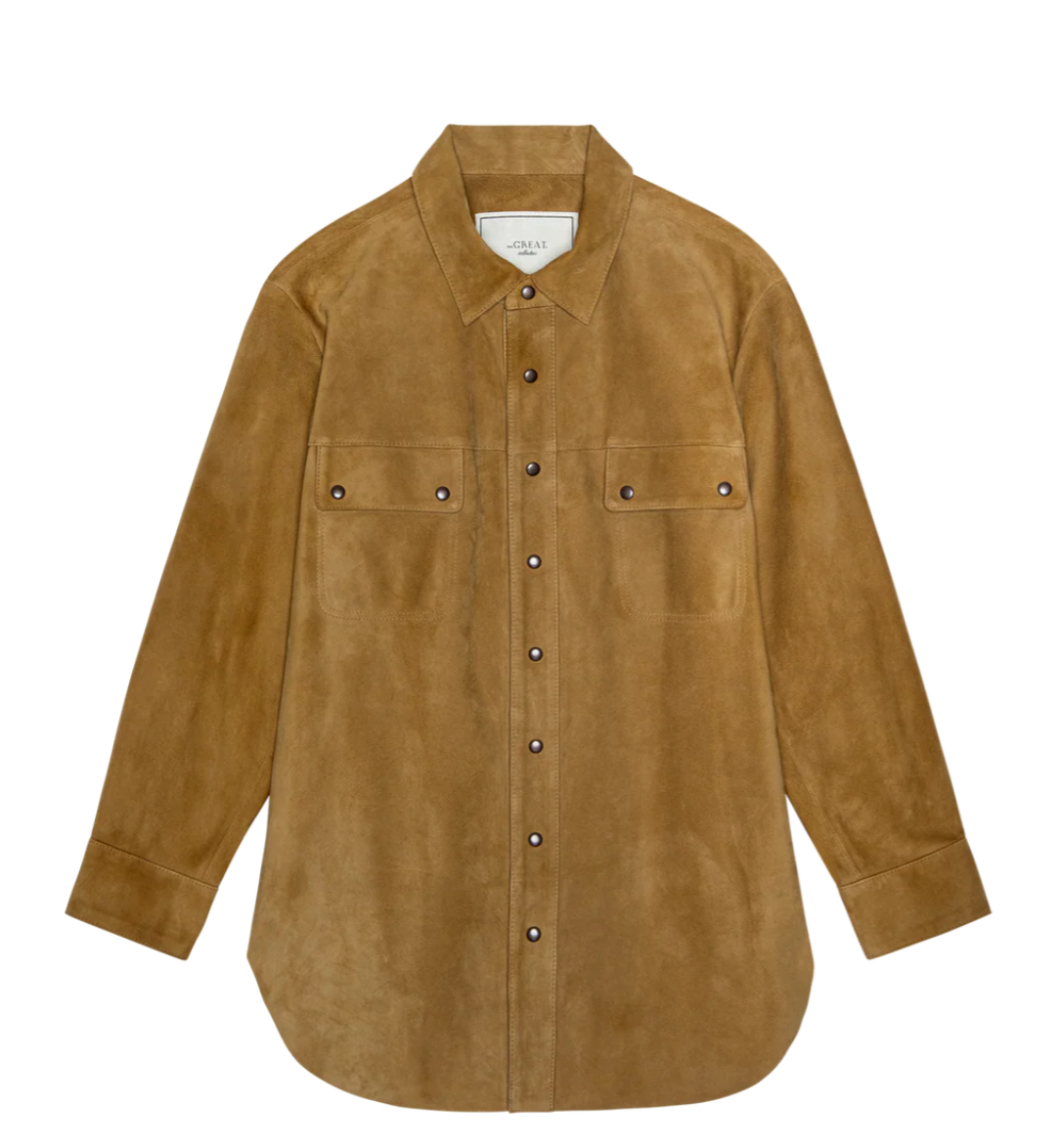 The Great. Suede Traveler Jacket