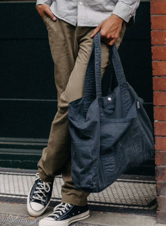 Taylor Stitch- Foundation Tote in Organic Navy