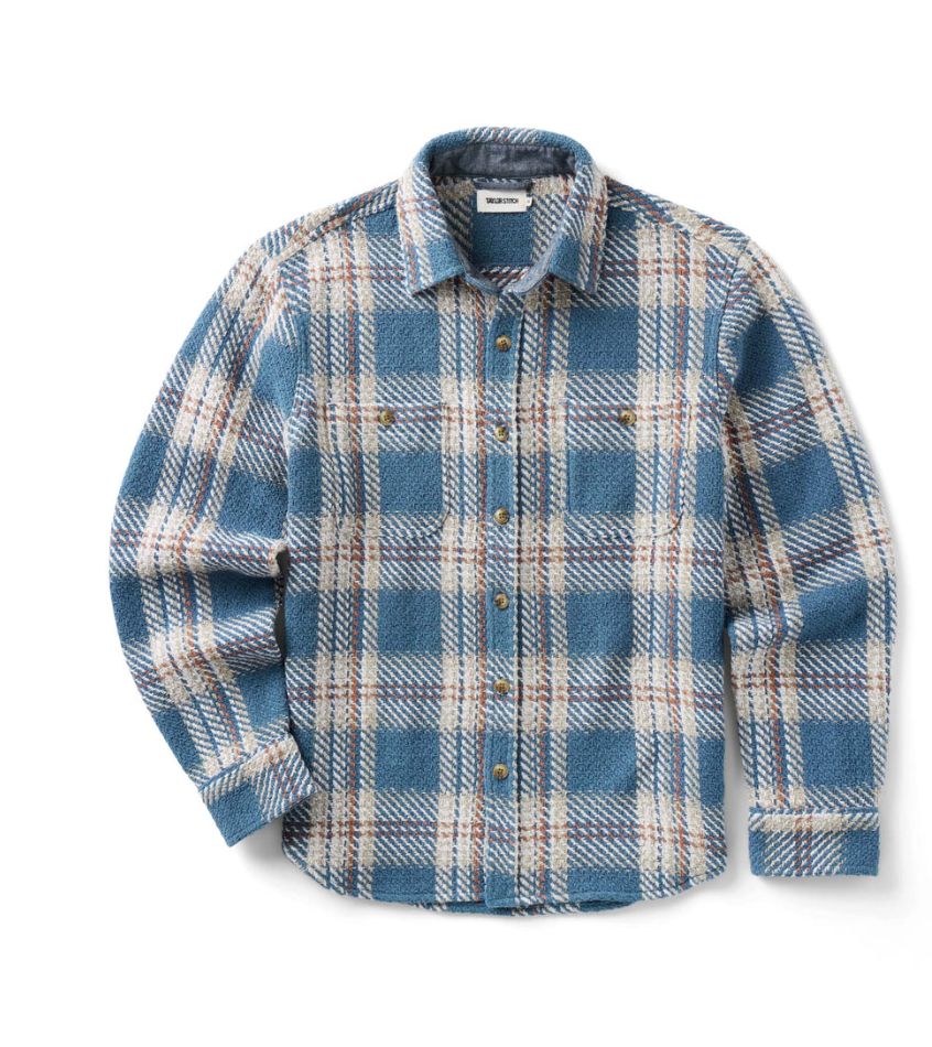 Taylor Stitch-The Cutter Overshirt in Ocean Plaid