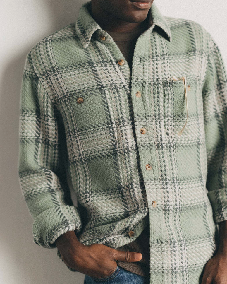 Taylor Stitch- The Cutter Overshirt in Sage Plaid