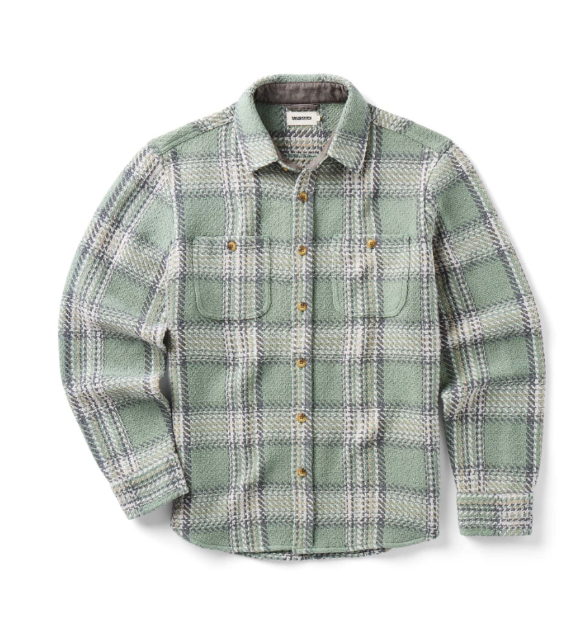 Taylor Stitch- The Cutter Overshirt in Sage Plaid