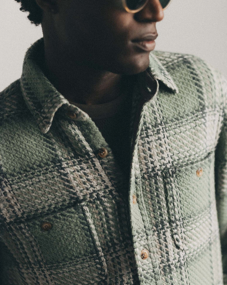 Taylor Stitch- The Cutter Overshirt in Sage Plaid