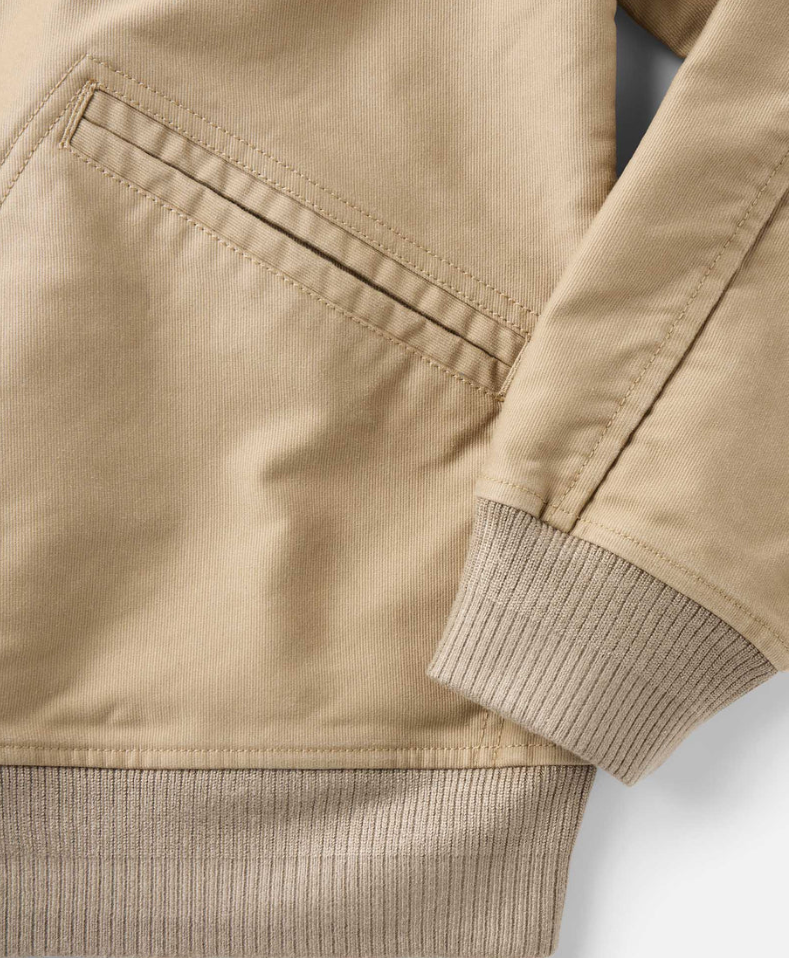 Taylor Stitch- The Clark Bomber in Khaki Bedford Cord