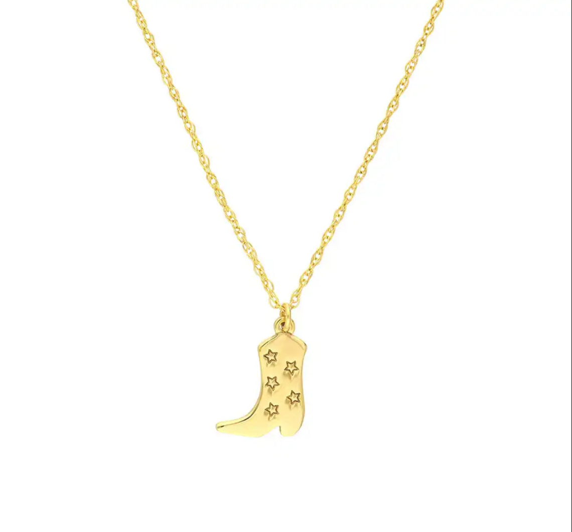 Cowboy Boot Necklace