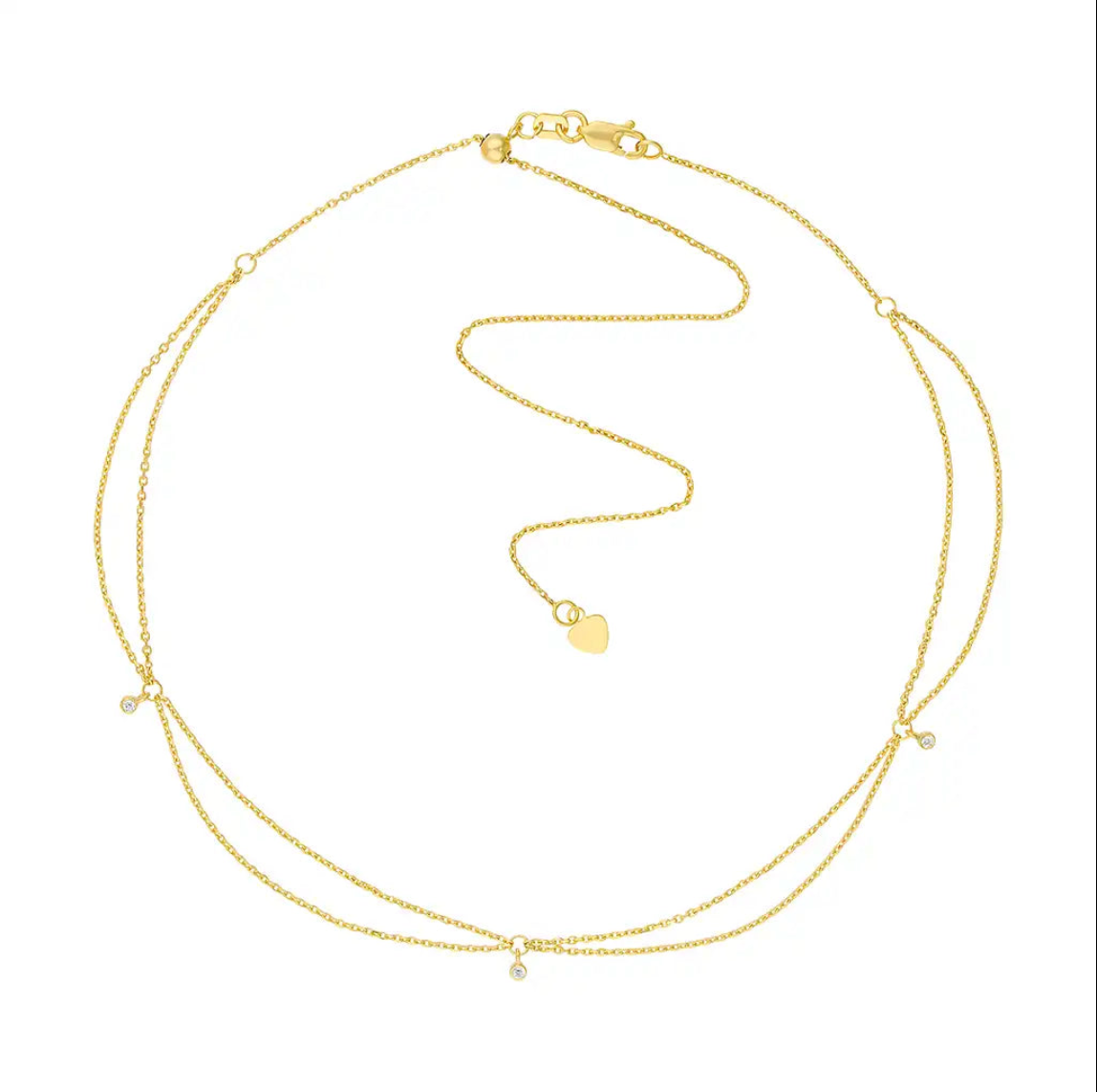 Diamond Drape Adjustable Necklace