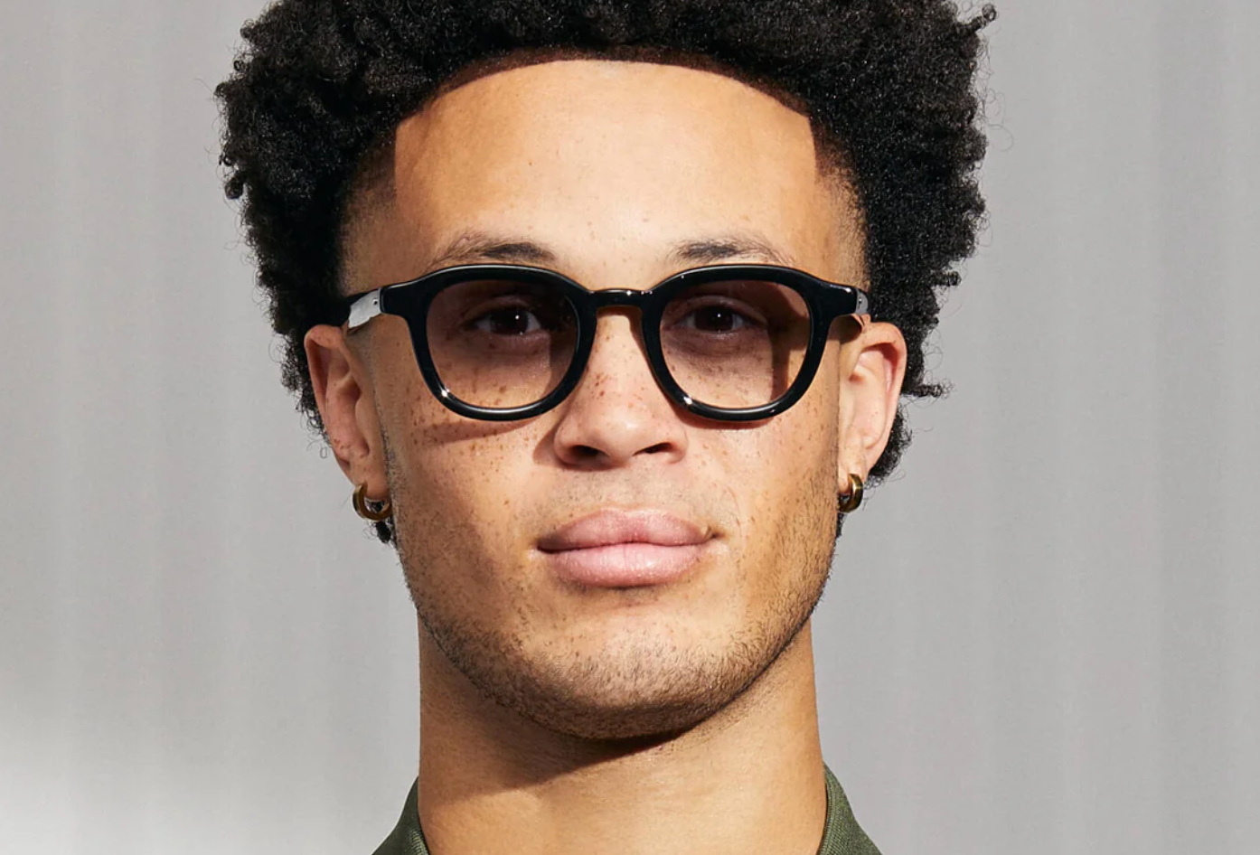 MOSCOT- DAHVEN SUN BLACK with AMERICAN GREY FADE LENS