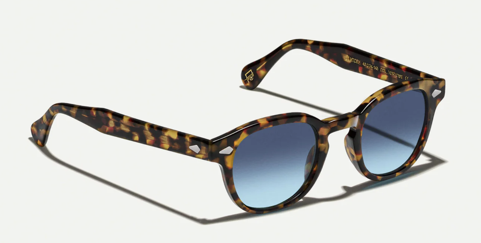 MOSCOT- LEMTOSH BASE 2 SUN TORTOISE with DENIM BLUE LENSES