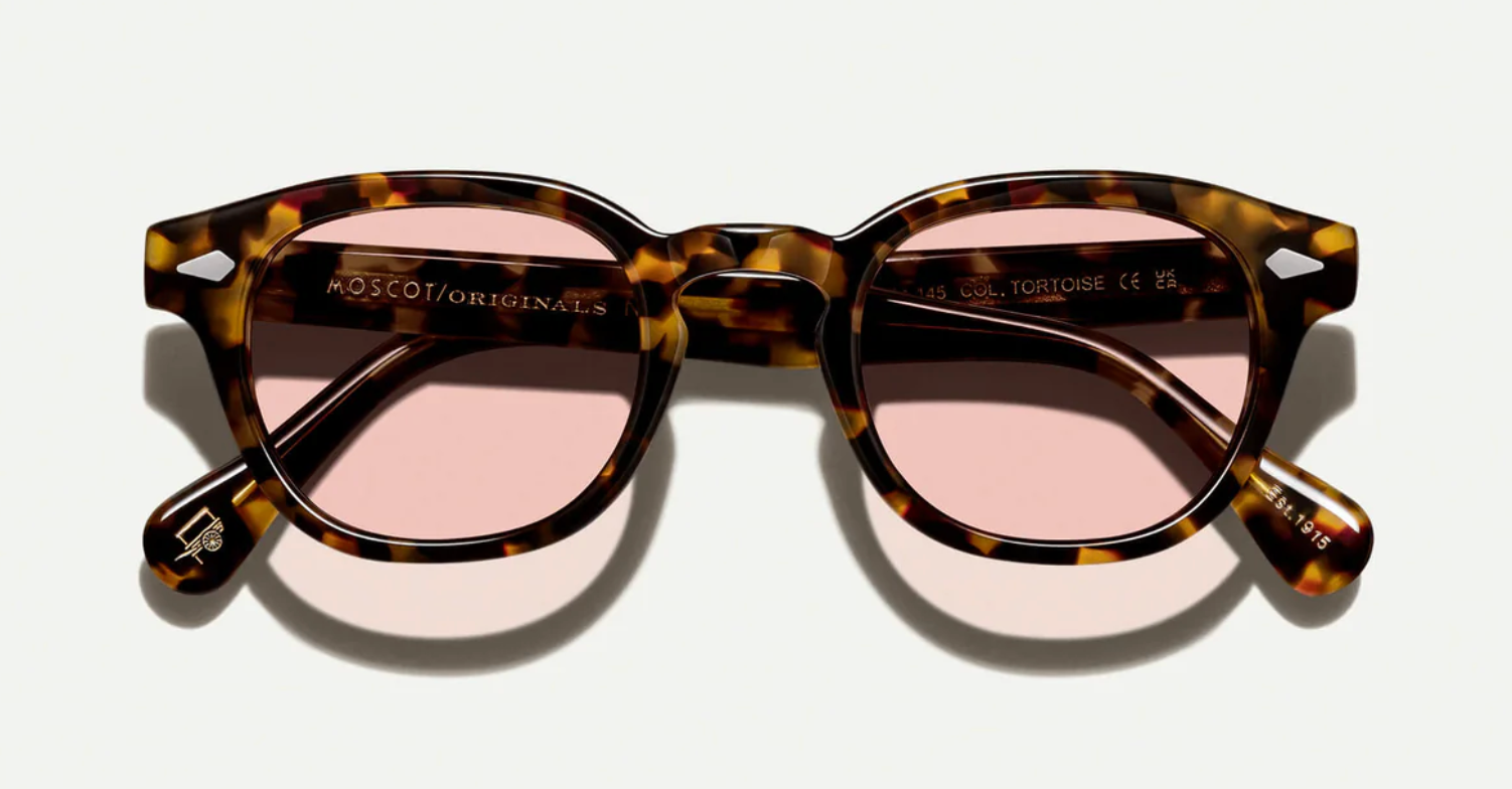 MOSCOT- LEMTOSH SUN TORTOISE with NY ROSE LENS