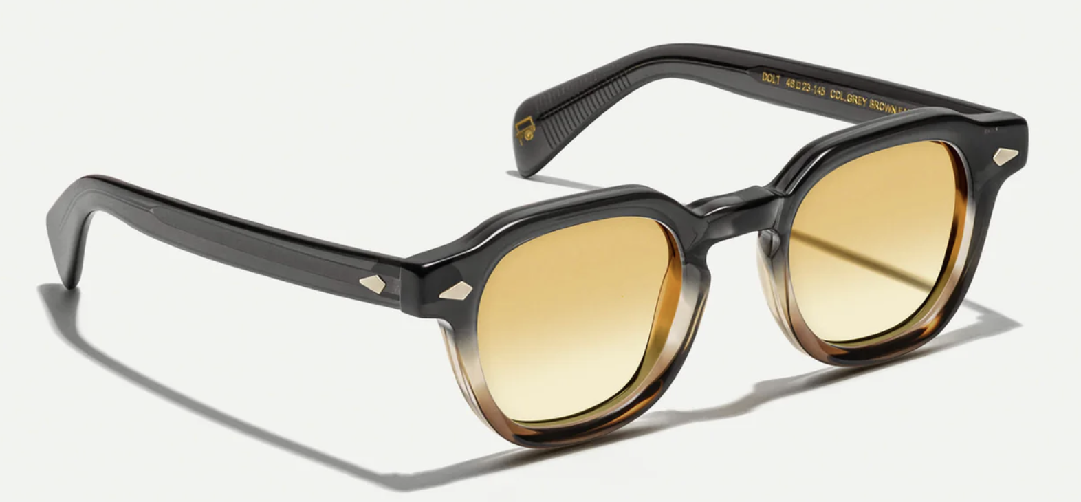 MOSCOT- DOLT SUN GREY BROWN FADE with CHESTNUT FADE LENS