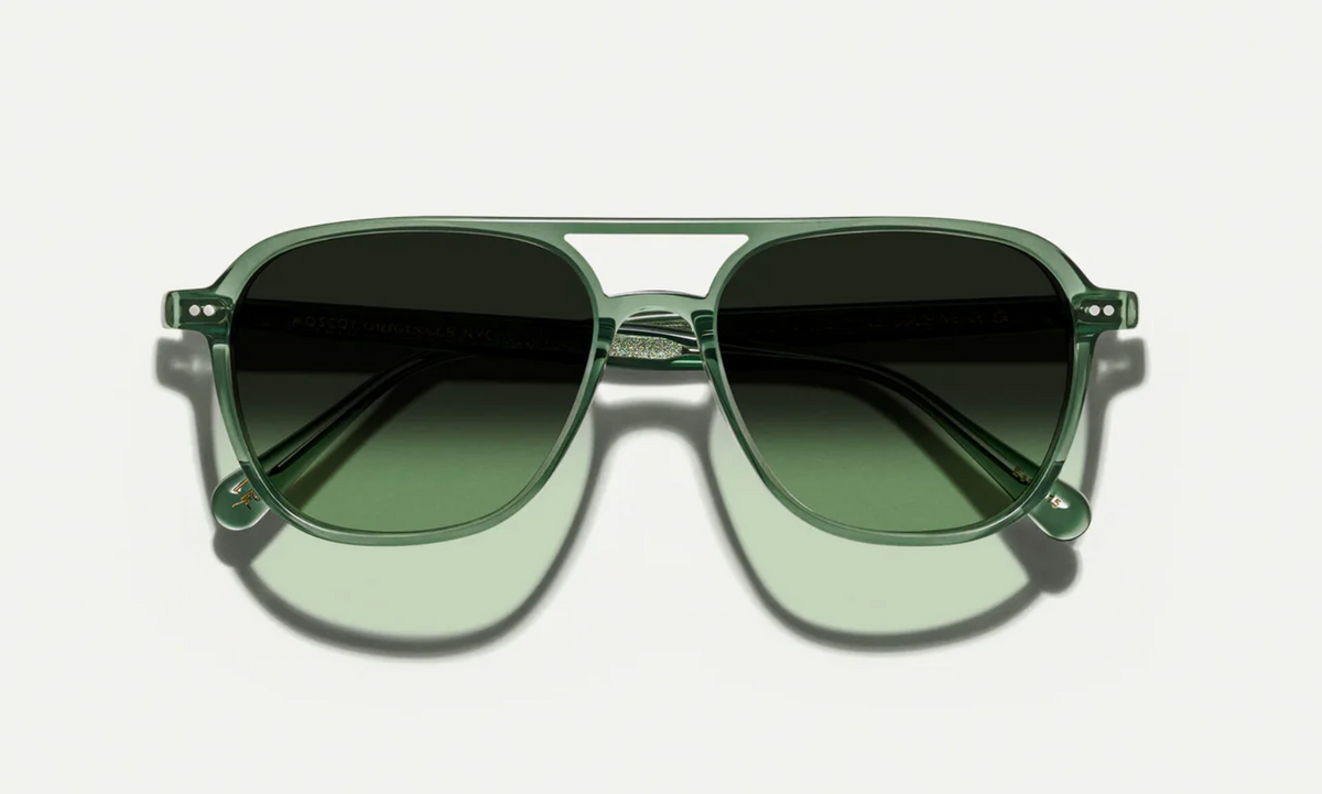 MOSCOT- BJORN SUN in PINE FOREST WOOD LENSES 5517