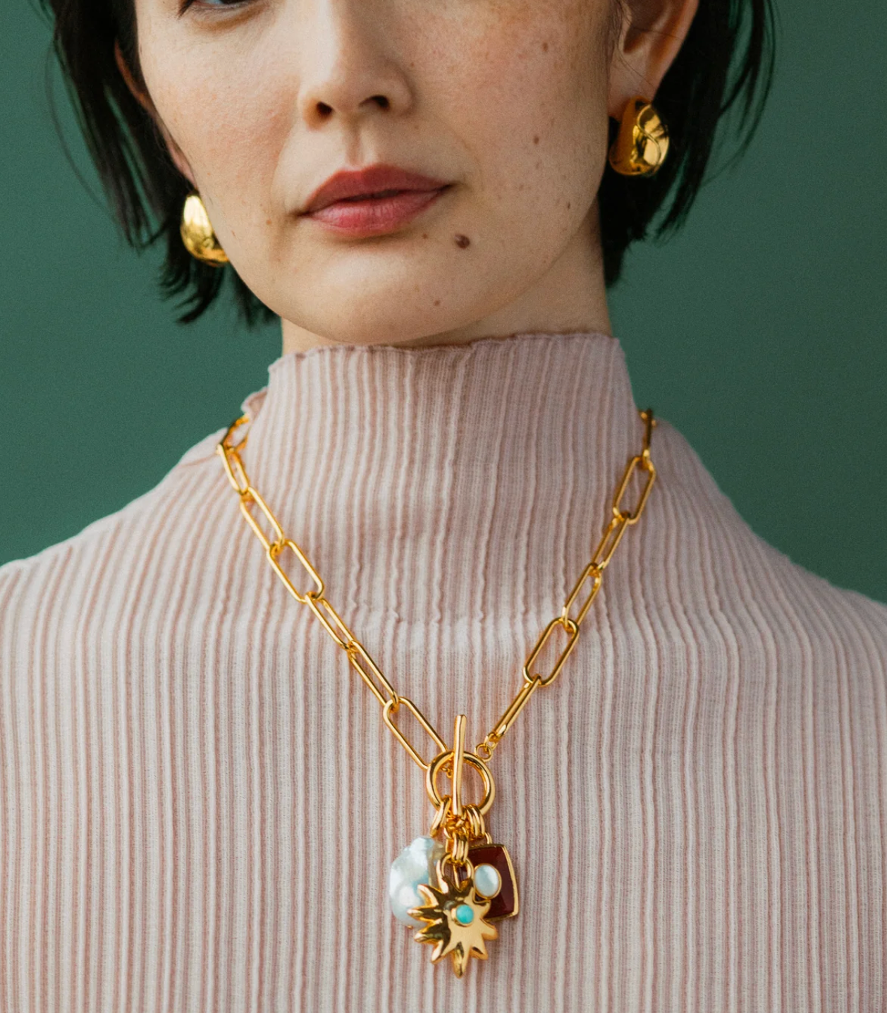 Lizzie Fortunato- Helios Charm Necklace