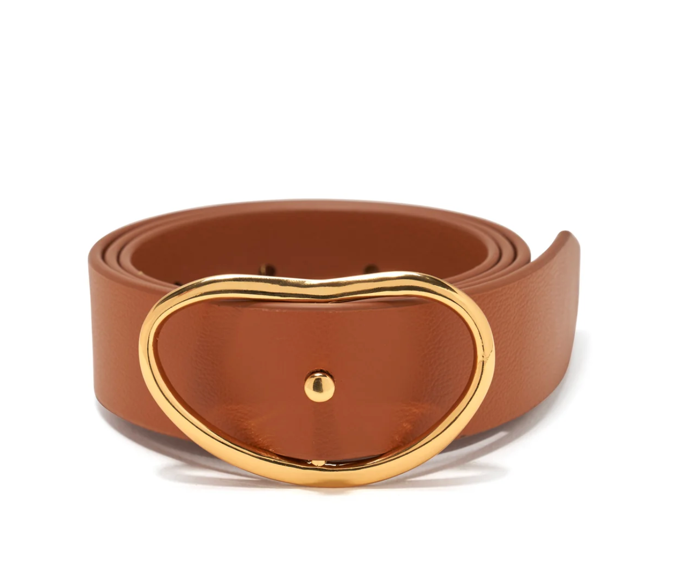 Lizzie Fortunato- Wide Georgia Belt in Tan