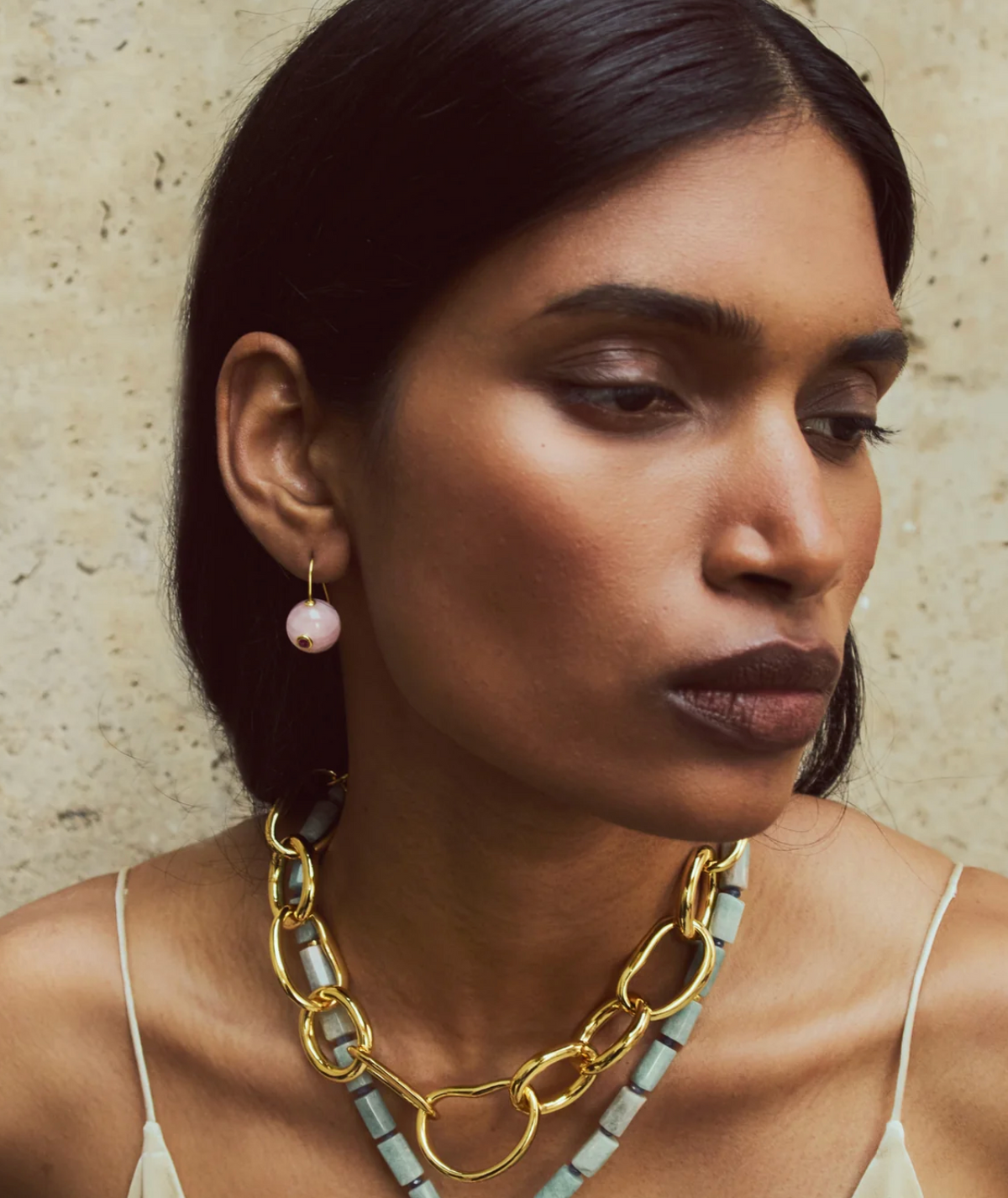 Lizzie Fortunato- Comet Earrings in Madagascar Rose