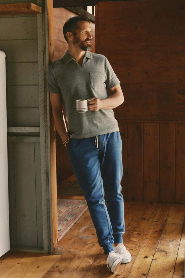 Taylor Stitch- The Sunset Pant in Washed Indigo Terry