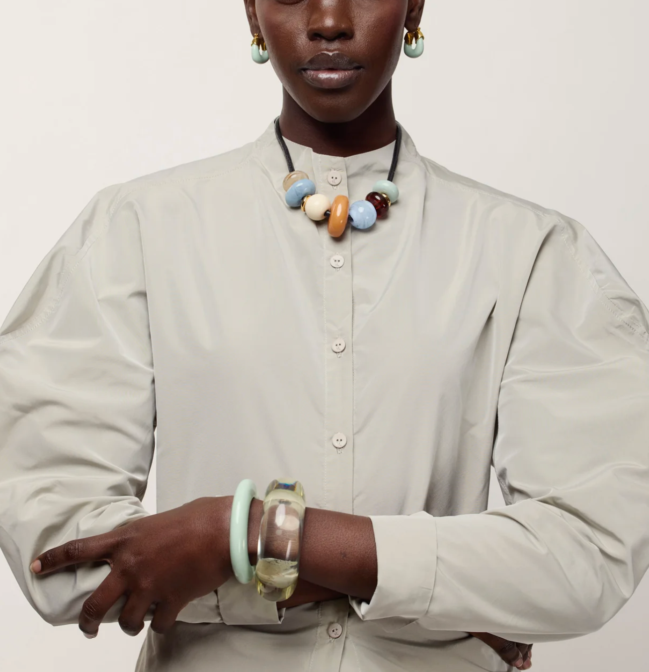 Lizzie Fortunato- Arc Cuff in Lime