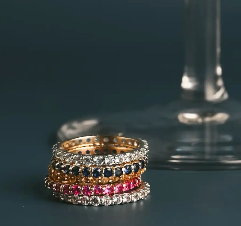 Gemstone Eternity Ring