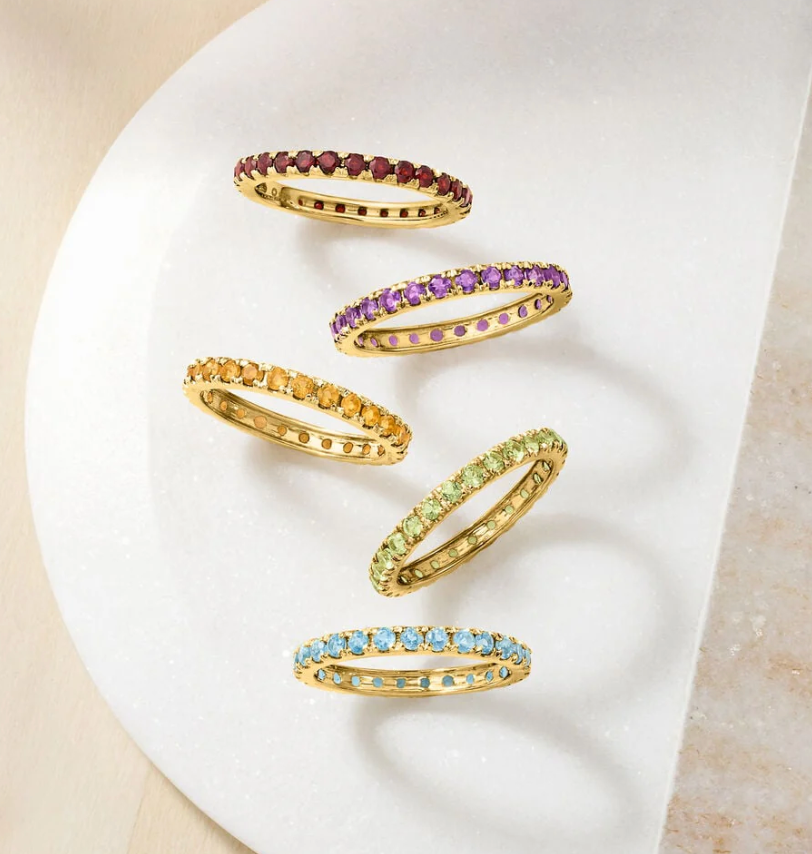 Gemstone Eternity Ring