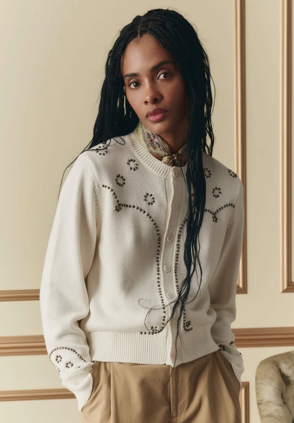 The Great. The Studded Cardigan