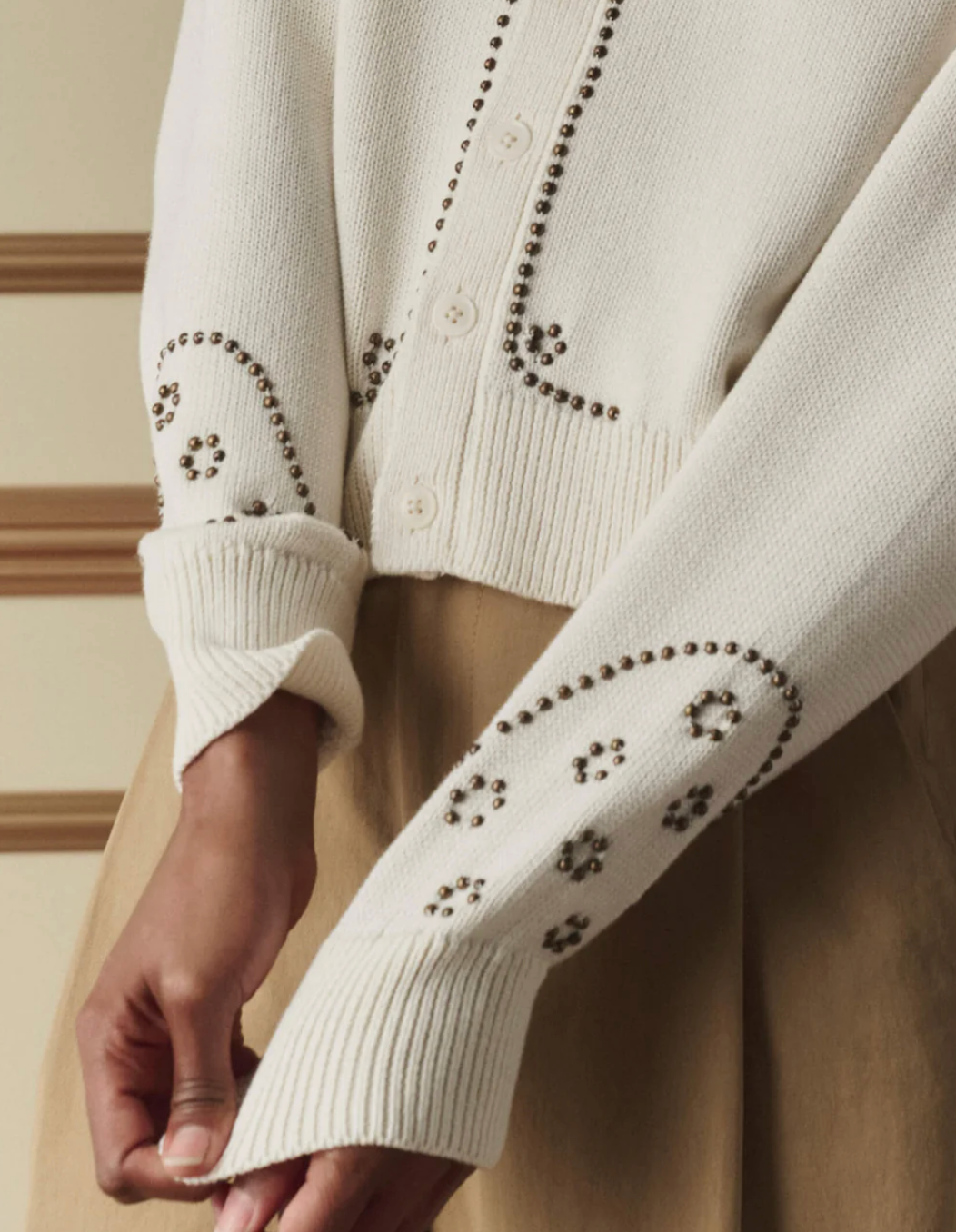 The Great. The Studded Cardigan