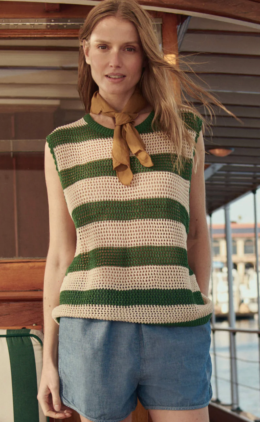 The Great. The Crochet Sweater Shell