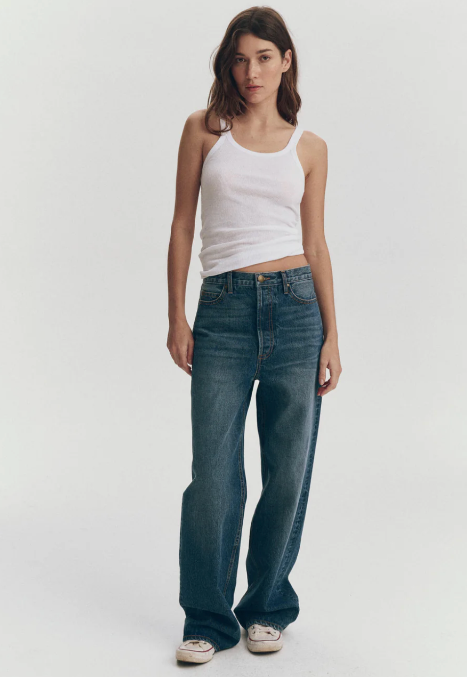 The Great. The Baby Rib Tank in True White
