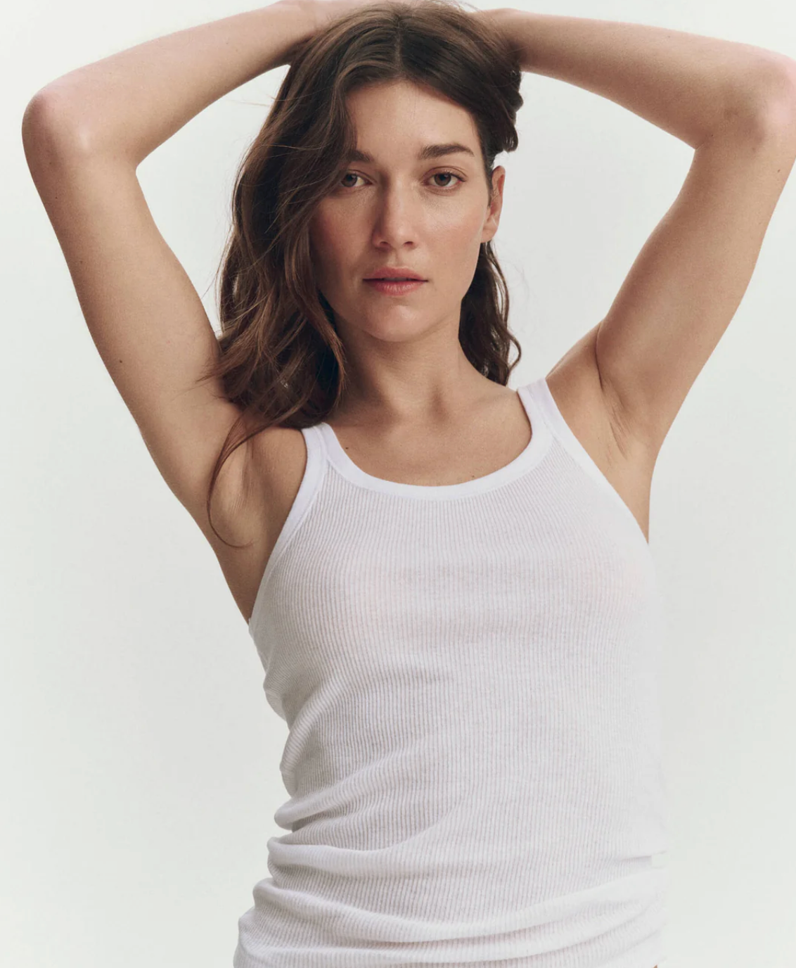 The Great. The Baby Rib Tank in True White