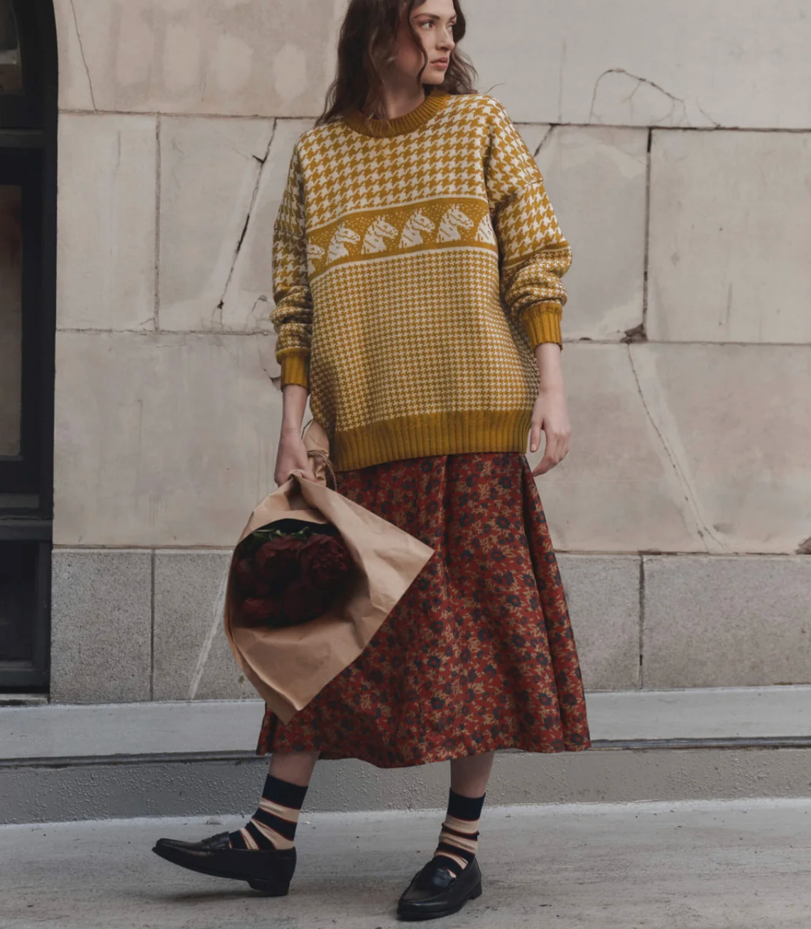 The Great. The canary Skirt in Gilded Poppy
