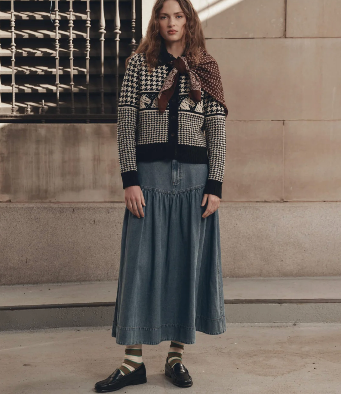 The Great. The Western Yoke Skirt