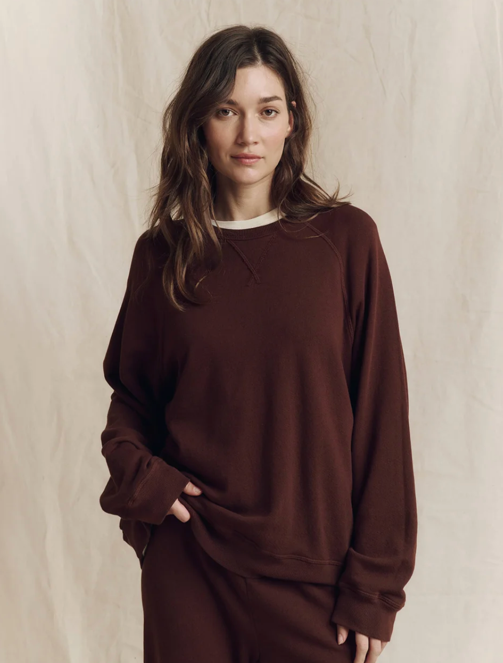 The Great. The Slouch Sweatshirt in Driftwood