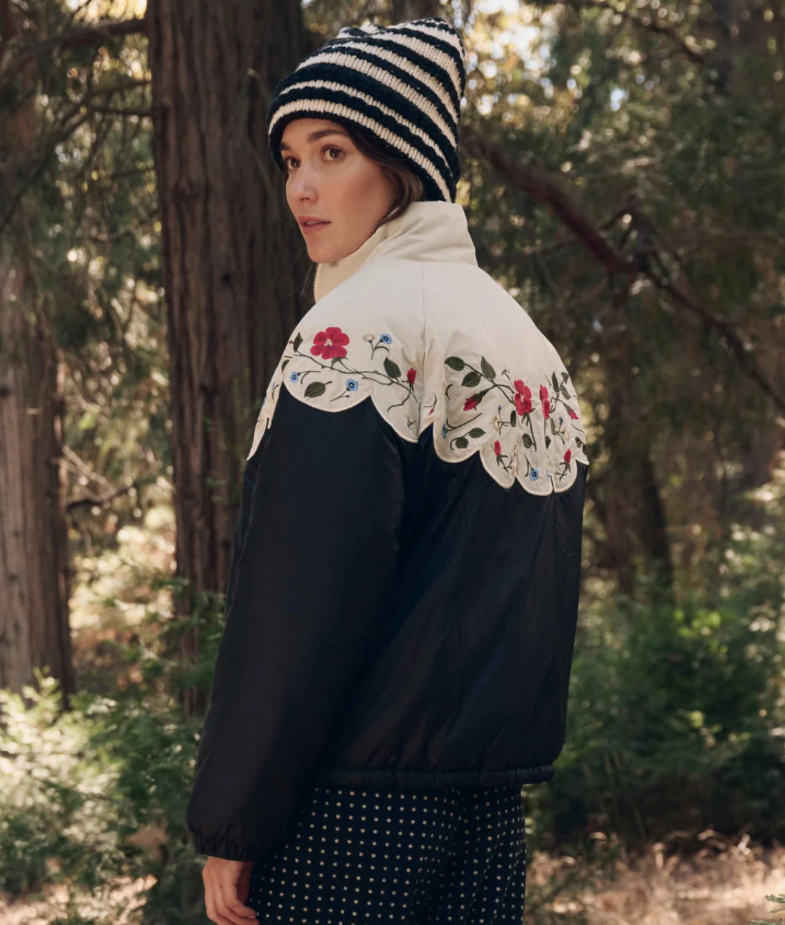 The Great. The Wildflower Puffer in Almost Black
