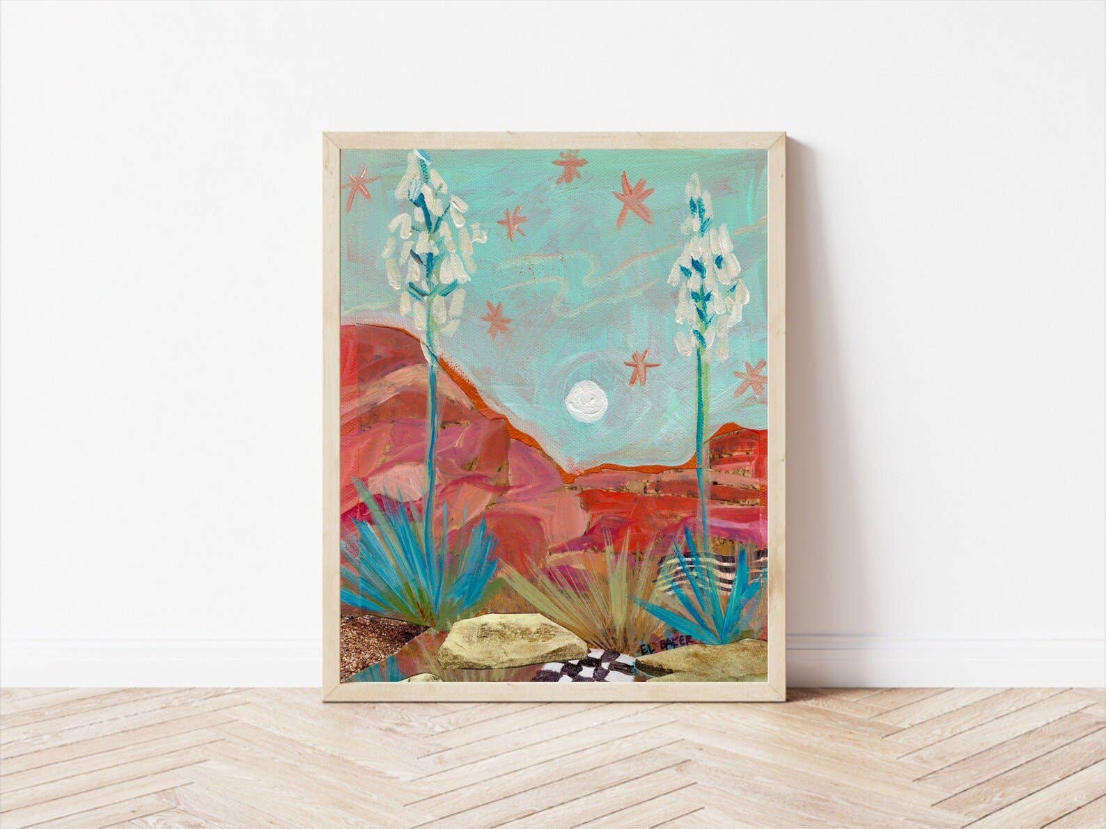 El Baker Art- Vintage Yucca Plant Print