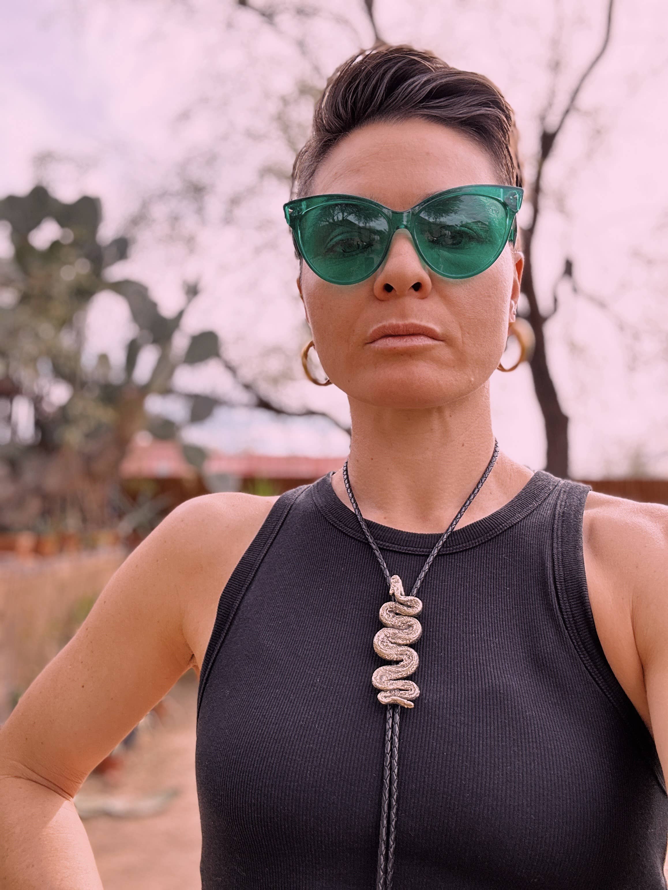 Rattlesnake Bolo Tie