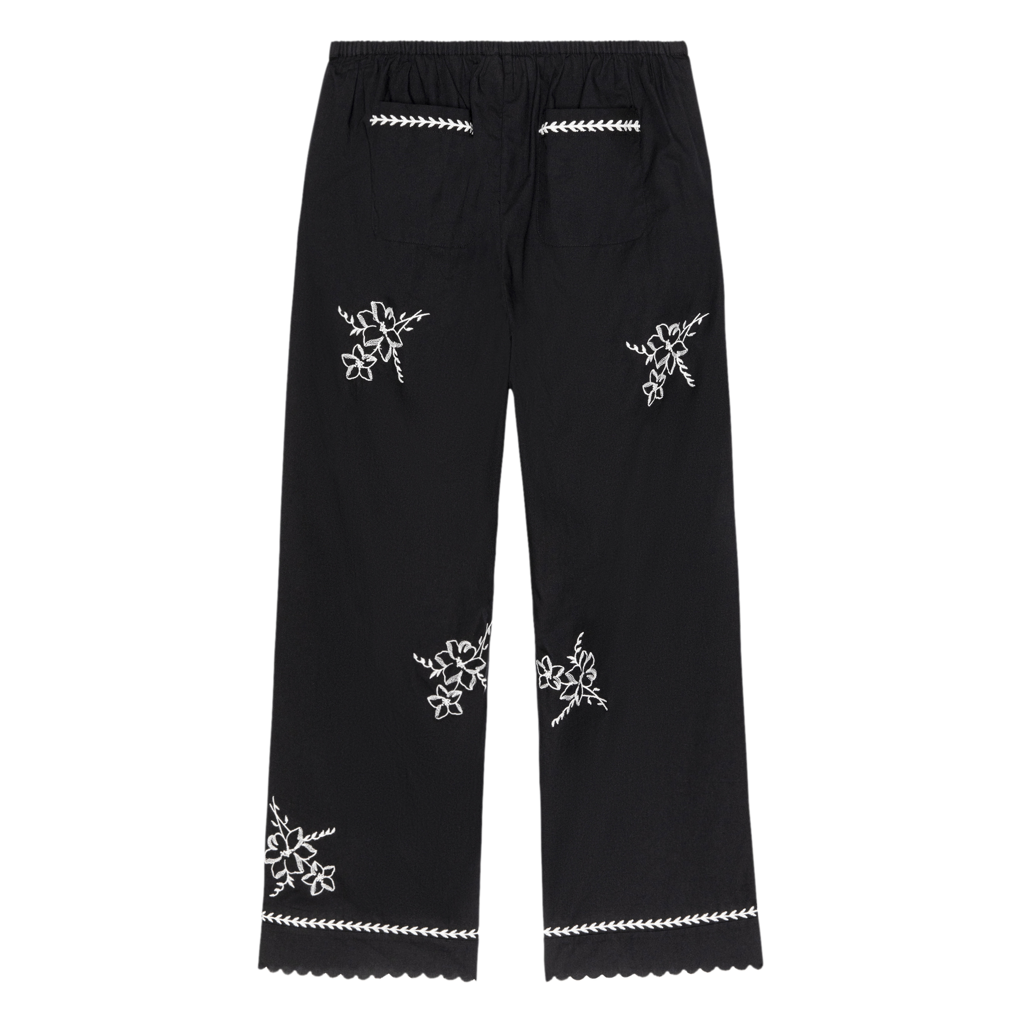 THE WEEKEND PANT W/ HANKY EMBROIDERY