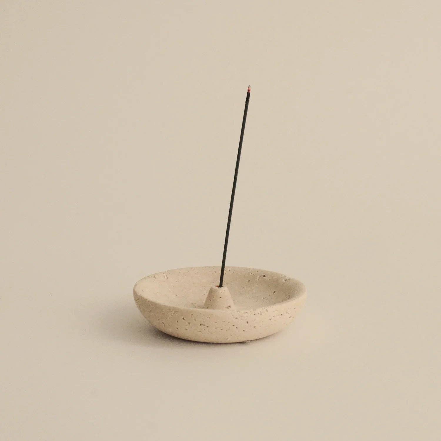 Cedar and Myrrh- Travertine Incense Holder Plate