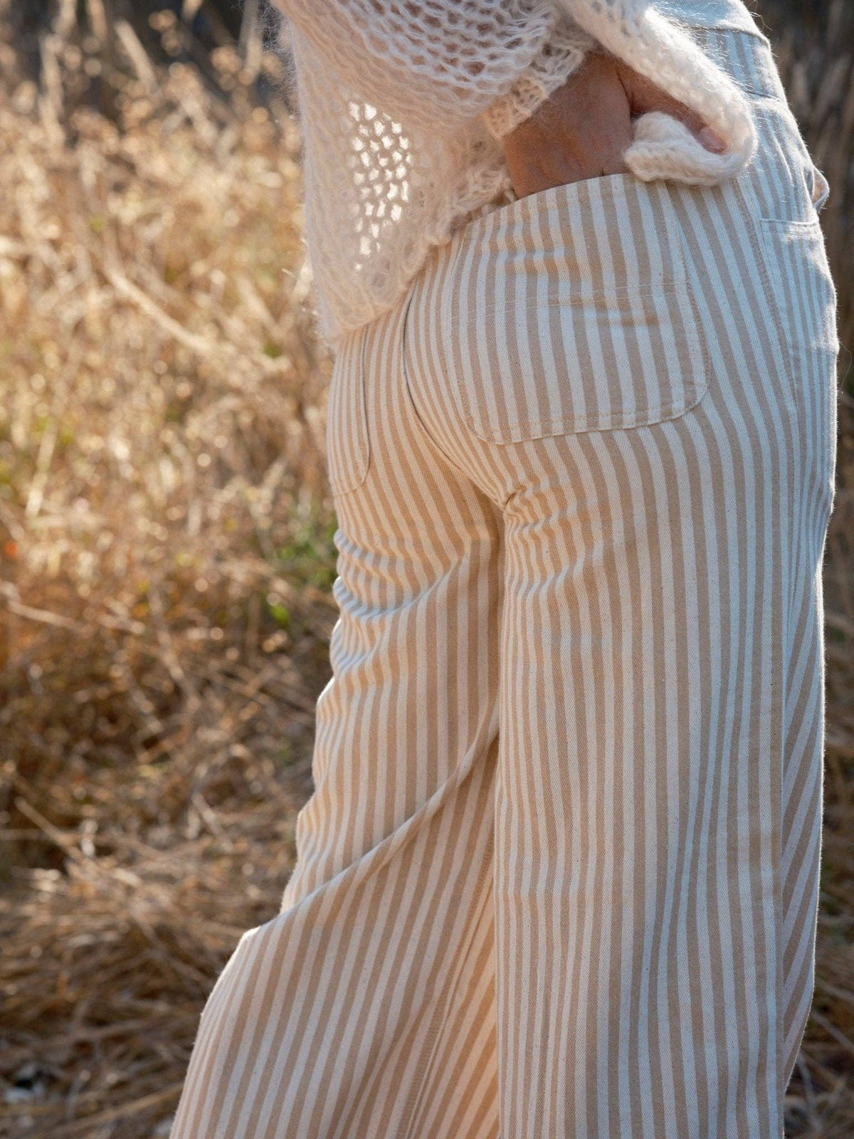 Mollusk- Parker Pants in Tan Stripe