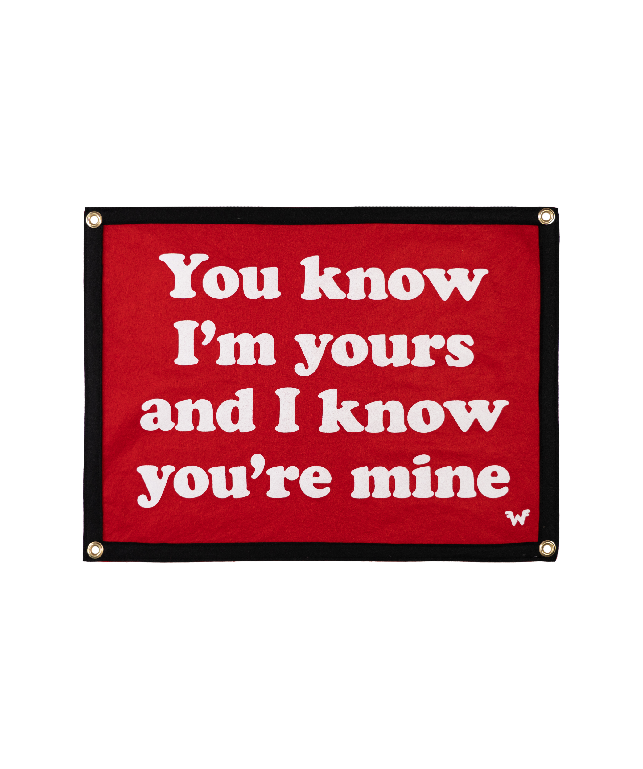 You Know I'm Yours And I Know You're Mine Camp Flag • Weezer x Oxford Pennant