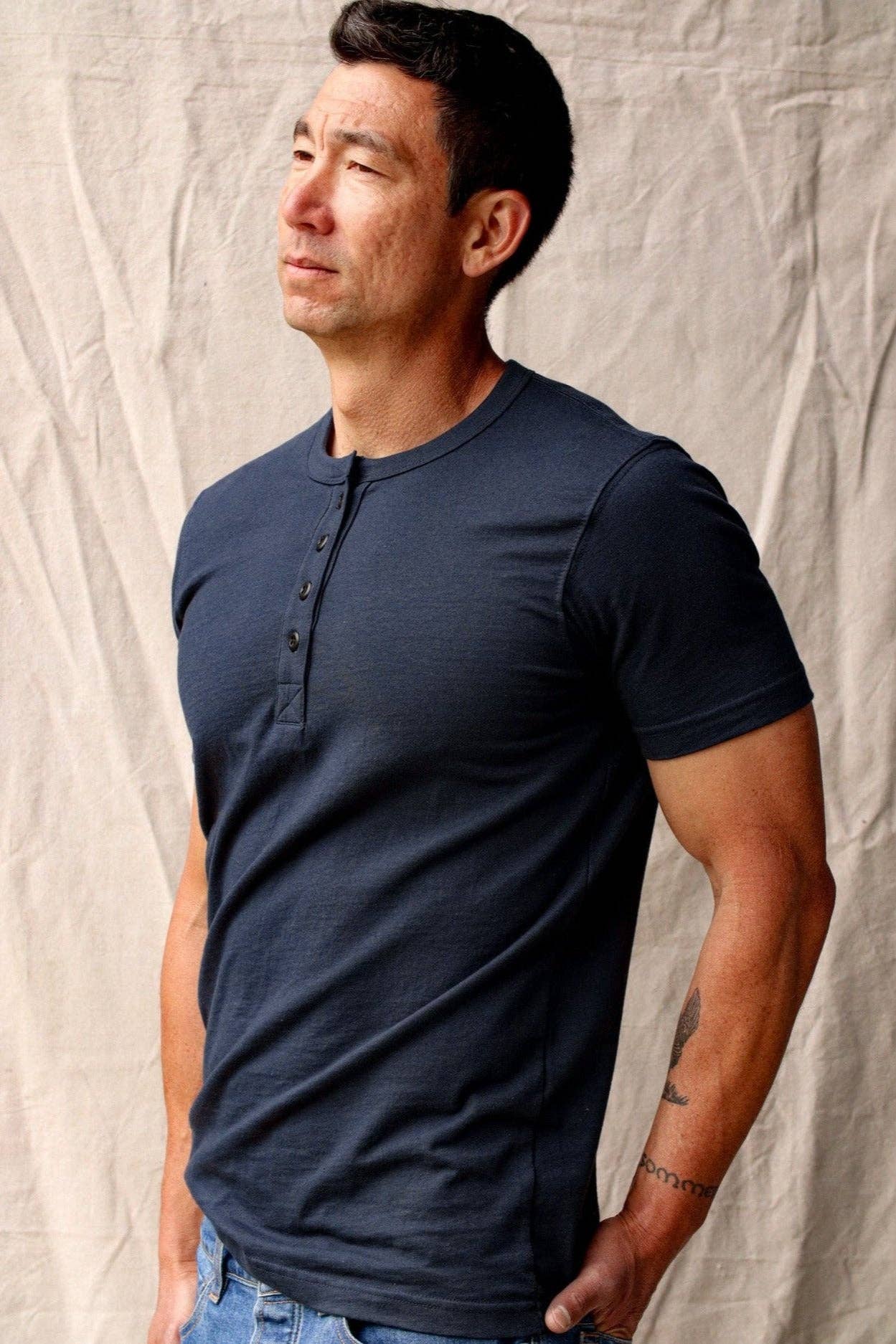 Reyes Henley | Heavyweight 8oz 100% Cotton