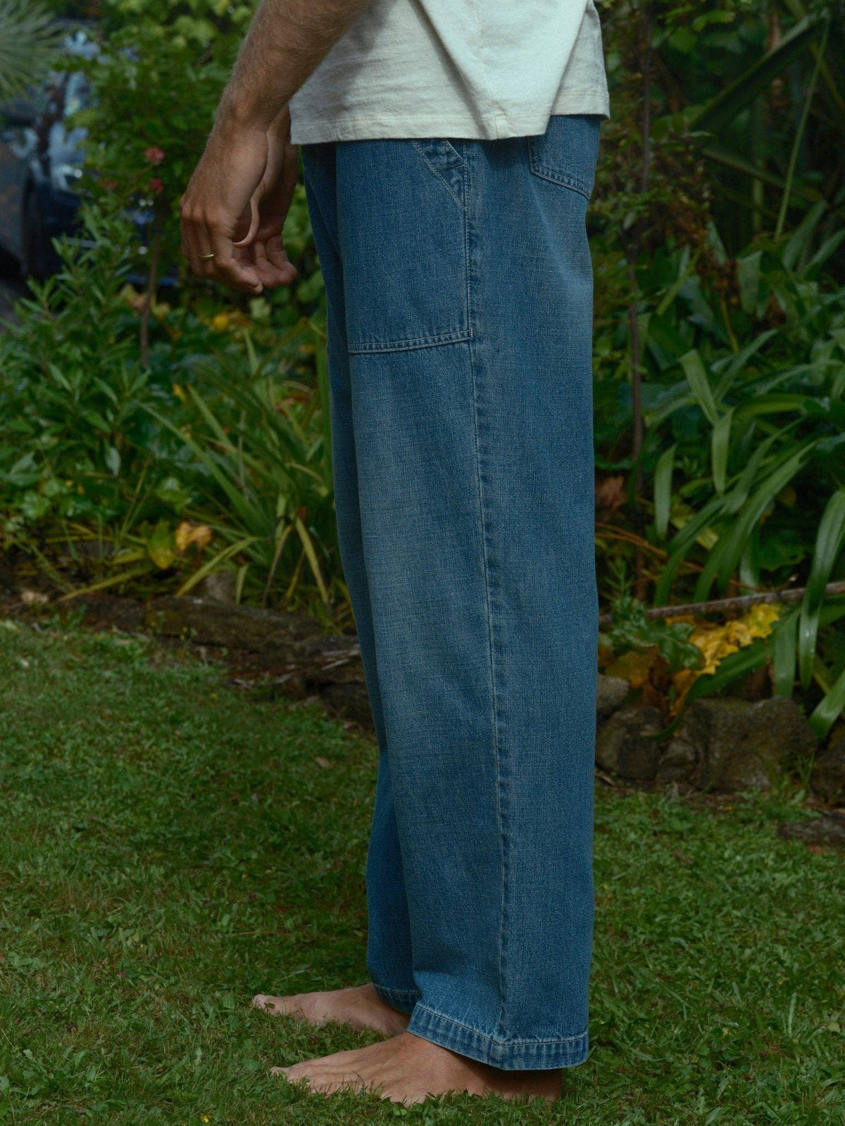 Mollusk- Drawstring Salvador Pants in Vintage Indigo