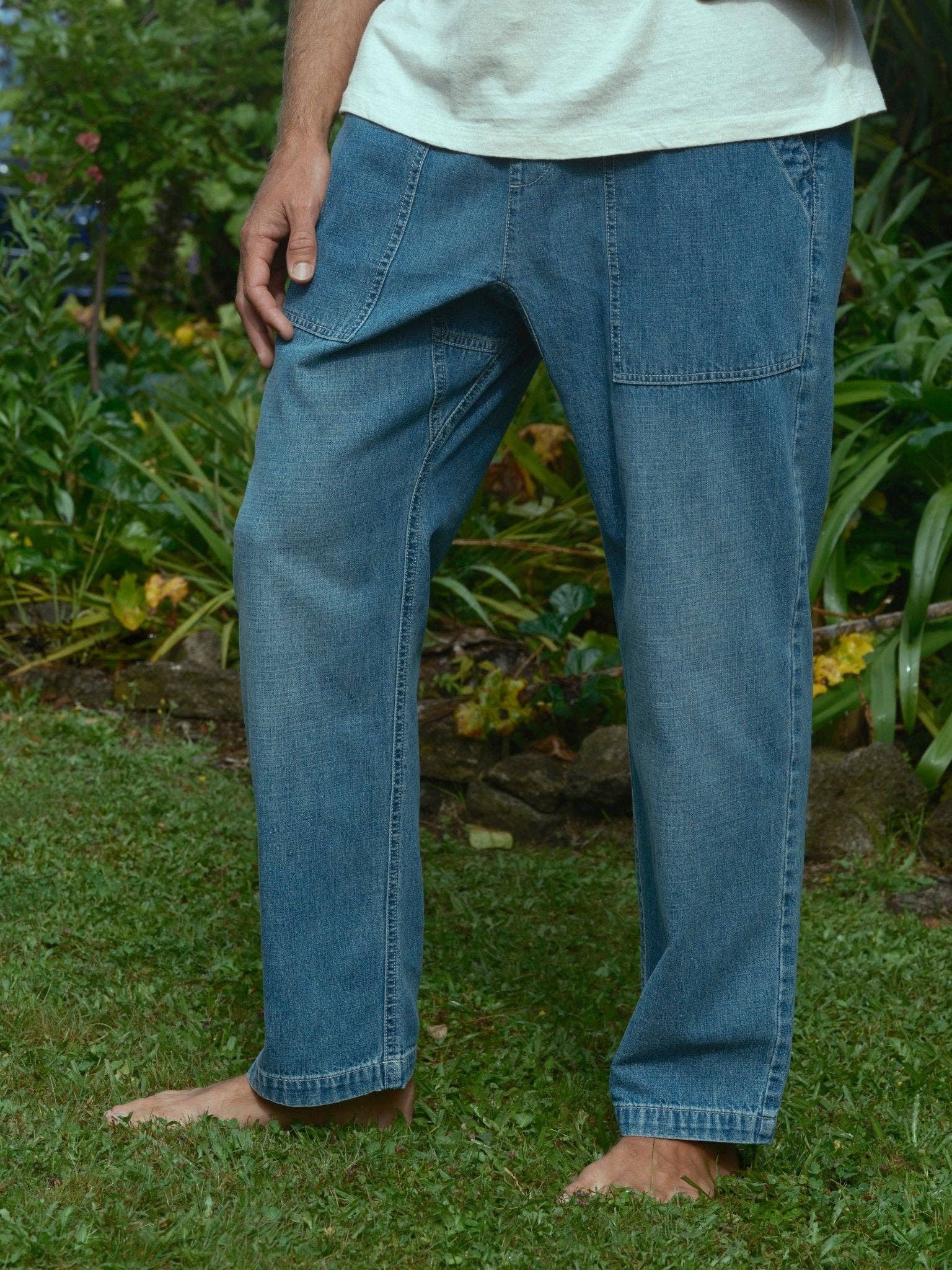 Mollusk- Drawstring Salvador Pants in Vintage Indigo