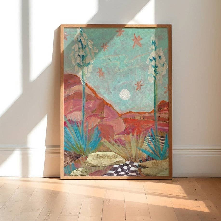 El Baker Art- Vintage Yucca Plant Print