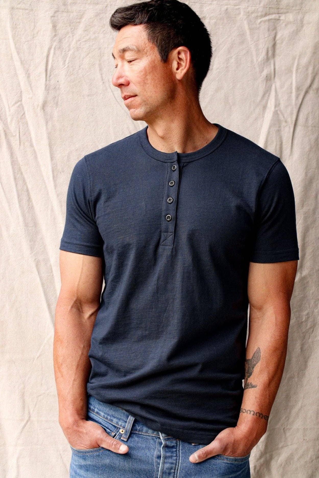 Reyes Henley | Heavyweight 8oz 100% Cotton