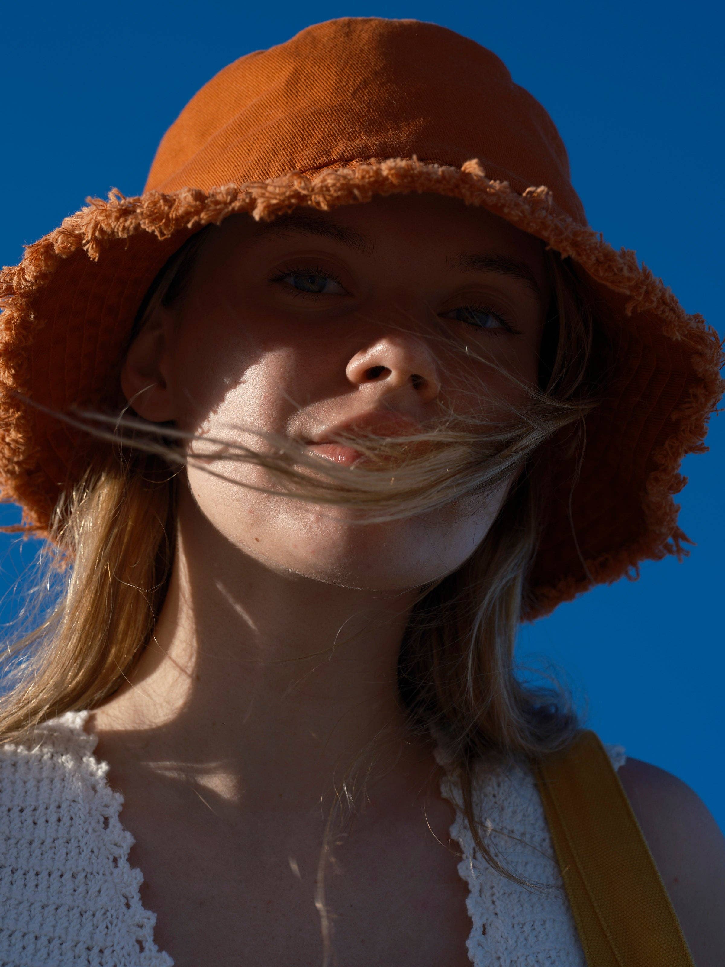 Mollusk- Basket Hat in Burnt Orange